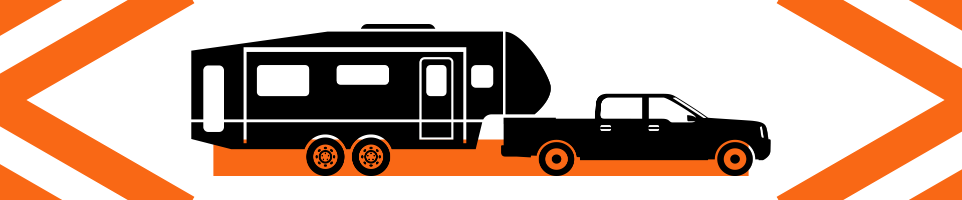 A Fifth Wheel Hitch Is Meant To Handle A Much Heavier Clipart (1920x400), Png Download