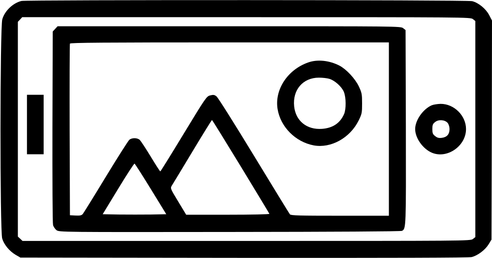 Smart Phone Device Picture Camera Comments Clipart (981x516), Png Download