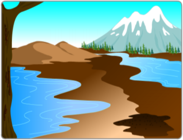 Ocean Clipart Mountain - Png Download (640x480), Png Download