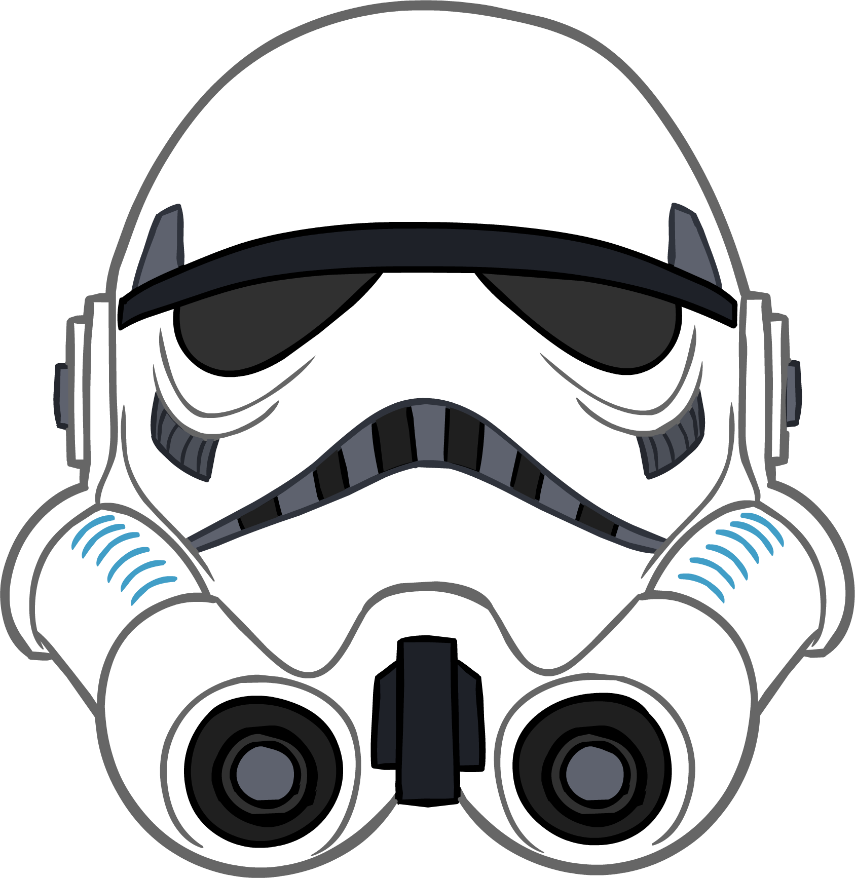 Imperial Trooper Helmet Clipart (1687x1733), Png Download