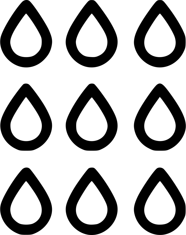 Water Drop Droplets Comments Clipart (774x980), Png Download