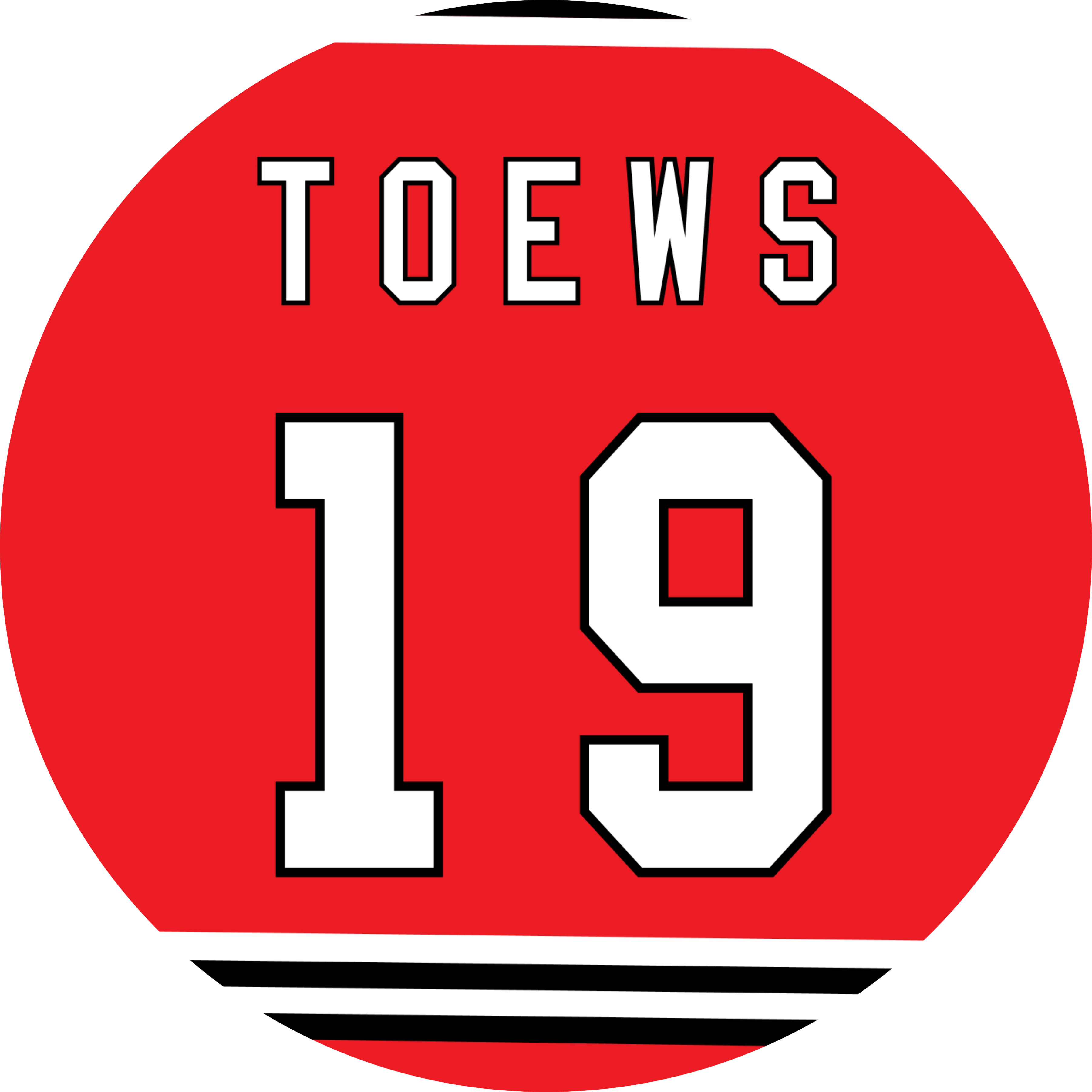 Jonathan Toews Home Jersey By Puckstyle Clipart (3600x3600), Png Download