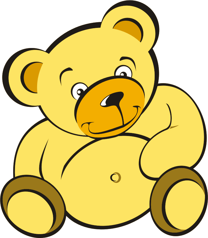 Teddy Bear Outline Clipart (694x793), Png Download