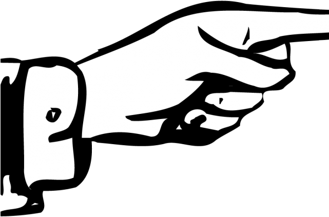 Finger Clipart Point Right - Png Download (640x480), Png Download