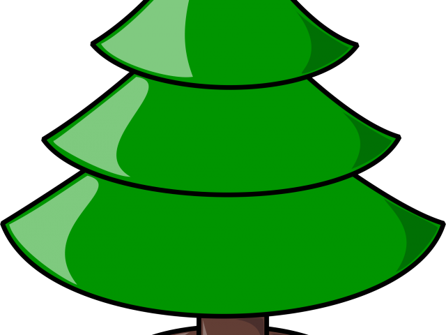Fir Tree Clipart Plainchristmas - Png Download (640x480), Png Download