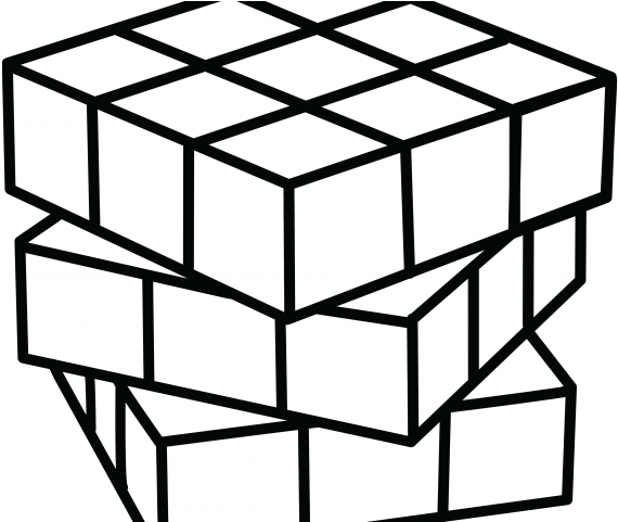 Cube Clipart Coloring Page - Png Download (640x480), Png Download