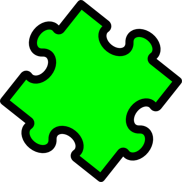 Jt Puzzle Piece 6 Clip Art At Clker - Png Download (600x600), Png Download