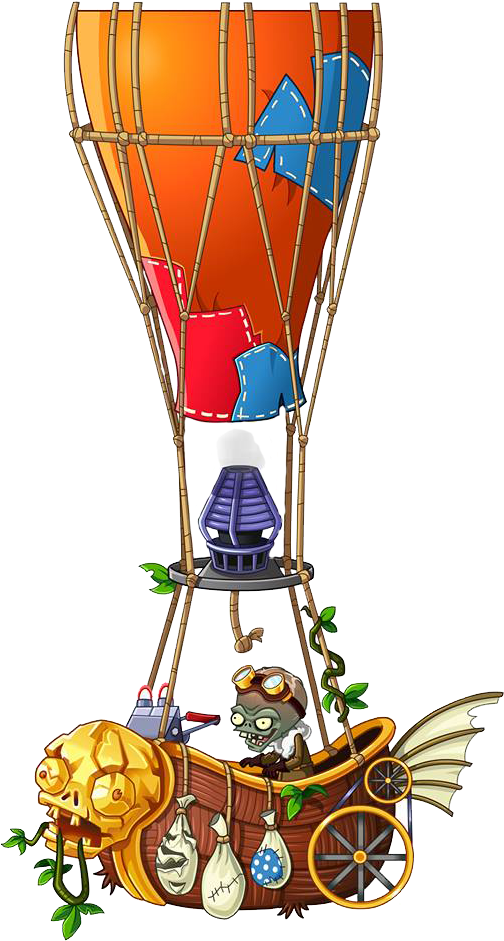Plants Vs Zombies 2 Zombot Aerostatic Gondola Clipart (504x941), Png Download