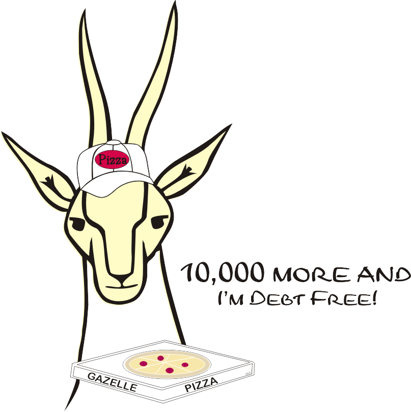 Gazelle Pizza On Shirt Gazelle Pizza Clipart (807x809), Png Download