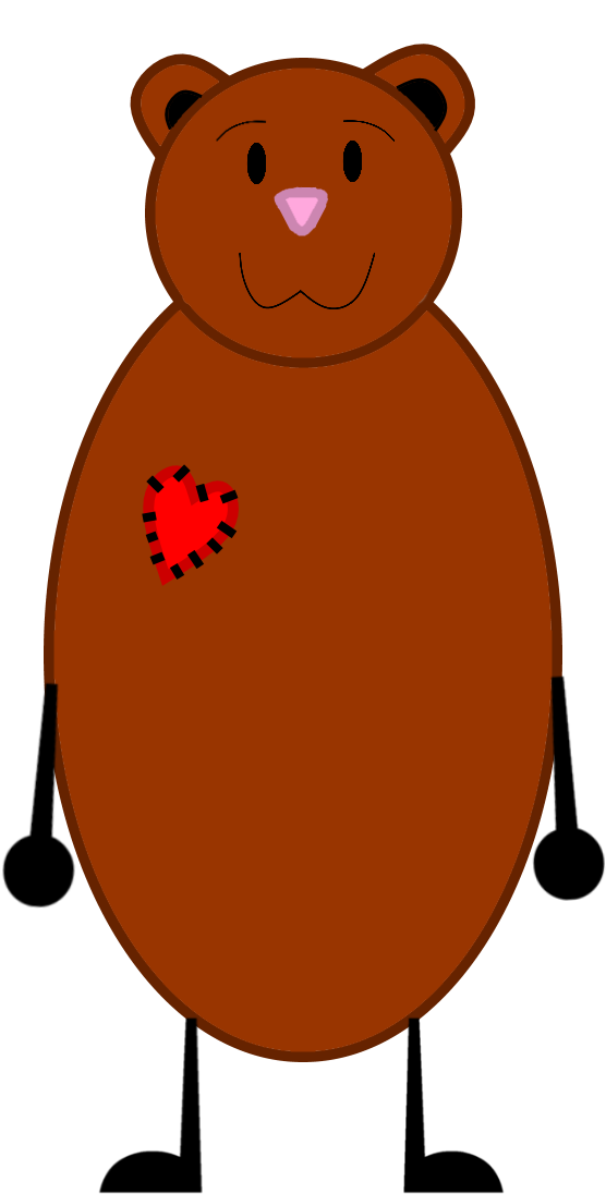 Teddy Bear Clipart (600x1100), Png Download