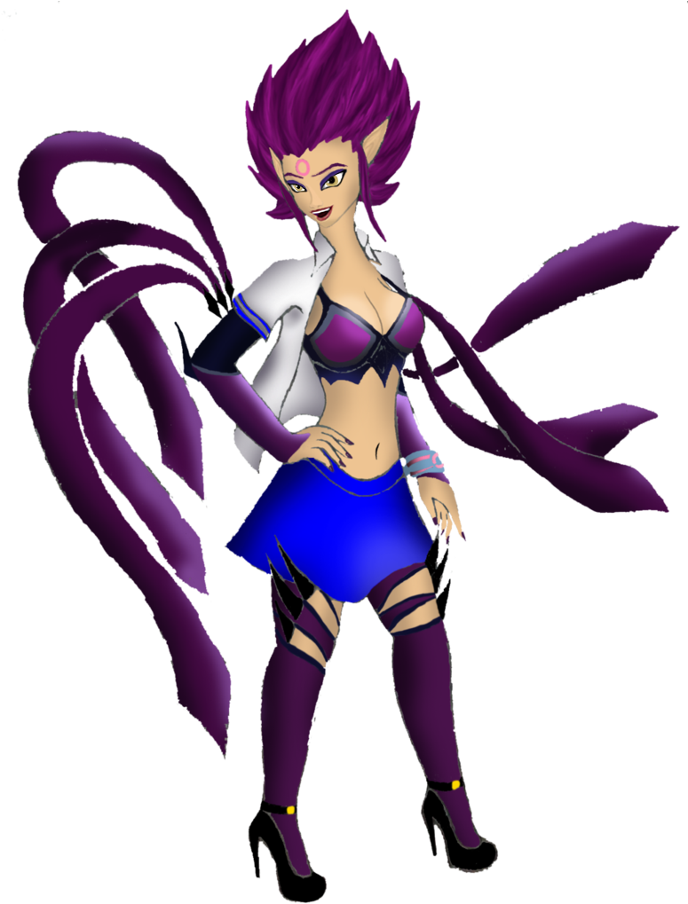 Evelynn In School Uniform Render By Hiccelsa32-dae35mc Clipart (774x1032), Png Download