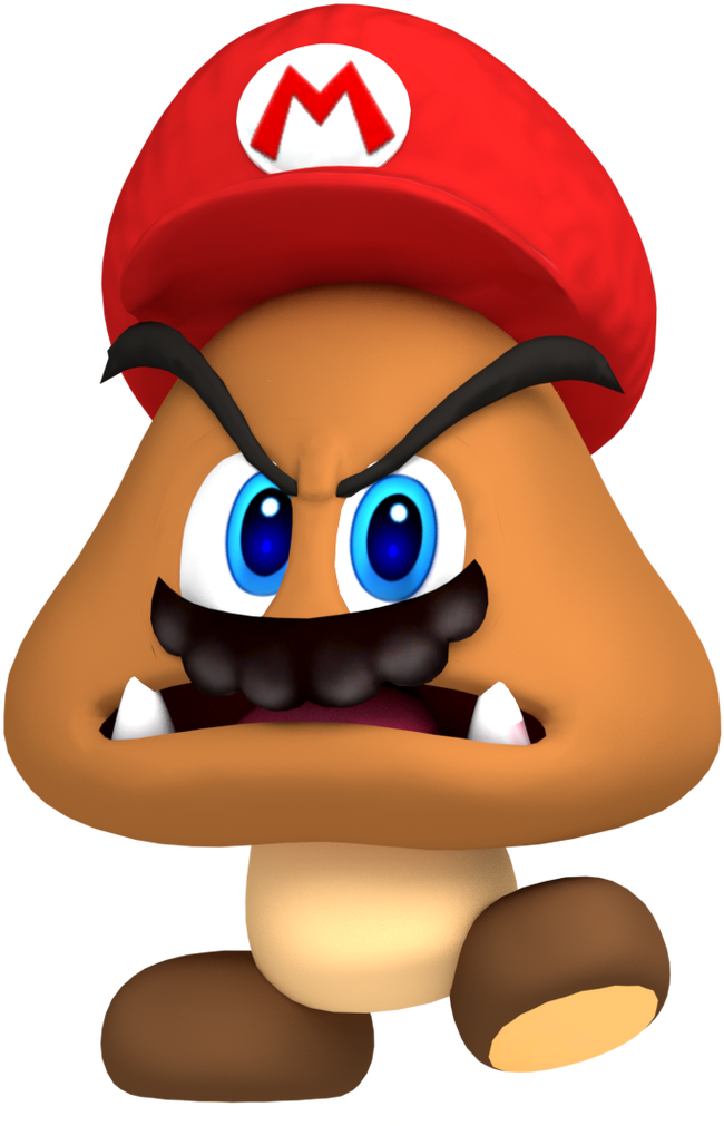 Goomba Transparent Character Mario Clipart (779x1026), Png Download