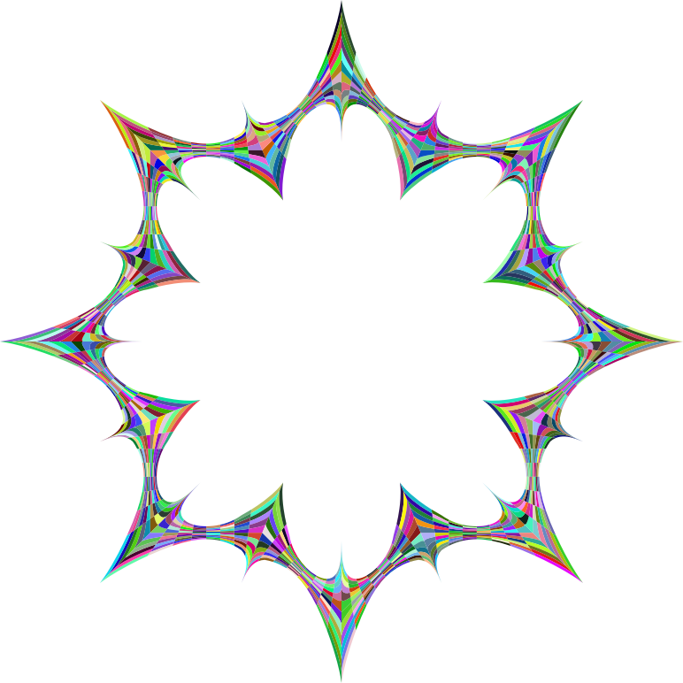 Stylized Checkered Geometric Frame 2 Prismatic Clipart (772x772), Png Download