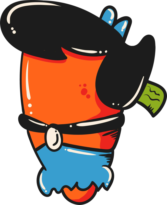 Carrot Barney Clipart (654x800), Png Download