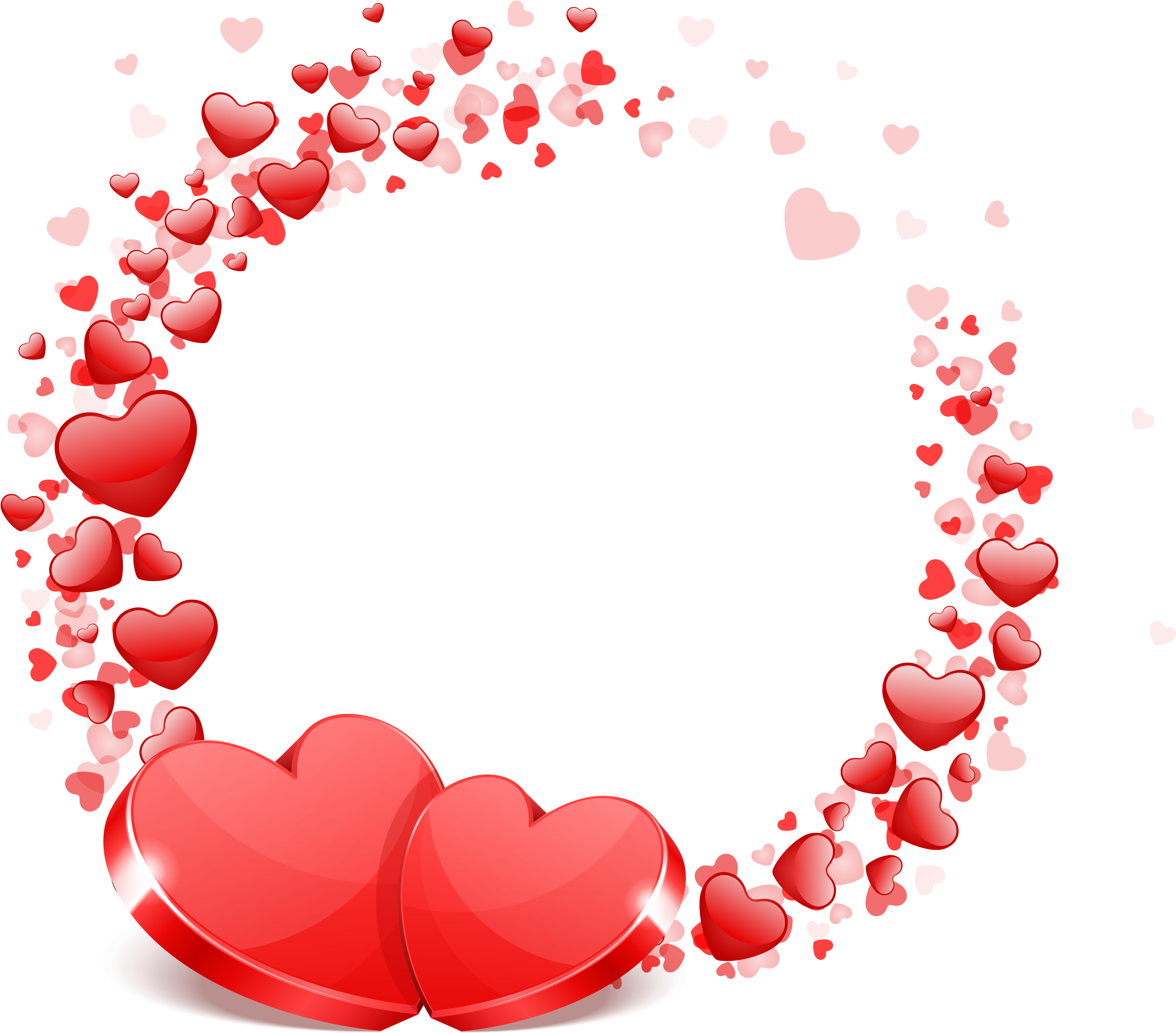 Wedding Festive Love Heart Clipart (3334x3334), Png Download