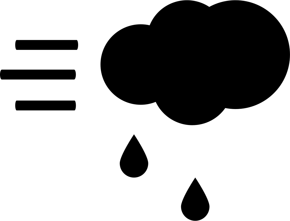 Rain And Wind Comments Clipart (980x748), Png Download