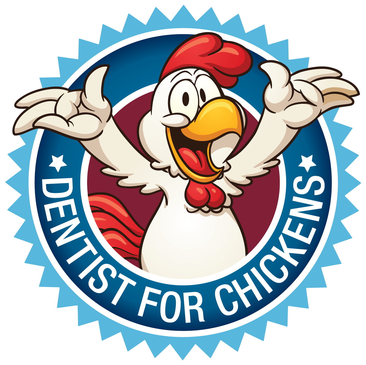 Chicken At The Dentist Clipart (1518x1516), Png Download