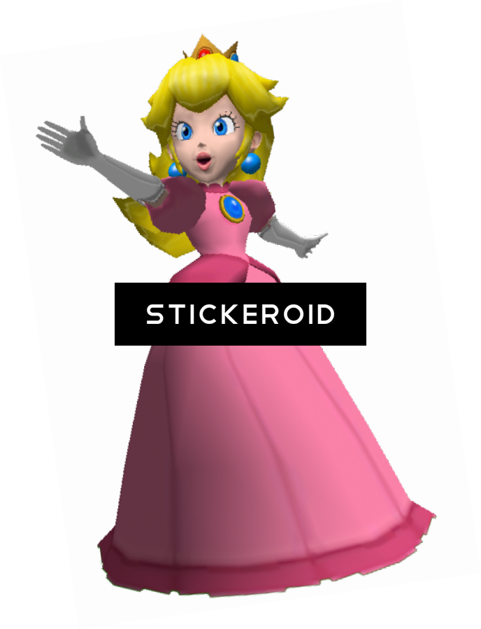 Princess Peach Mario Clipart (688x899), Png Download