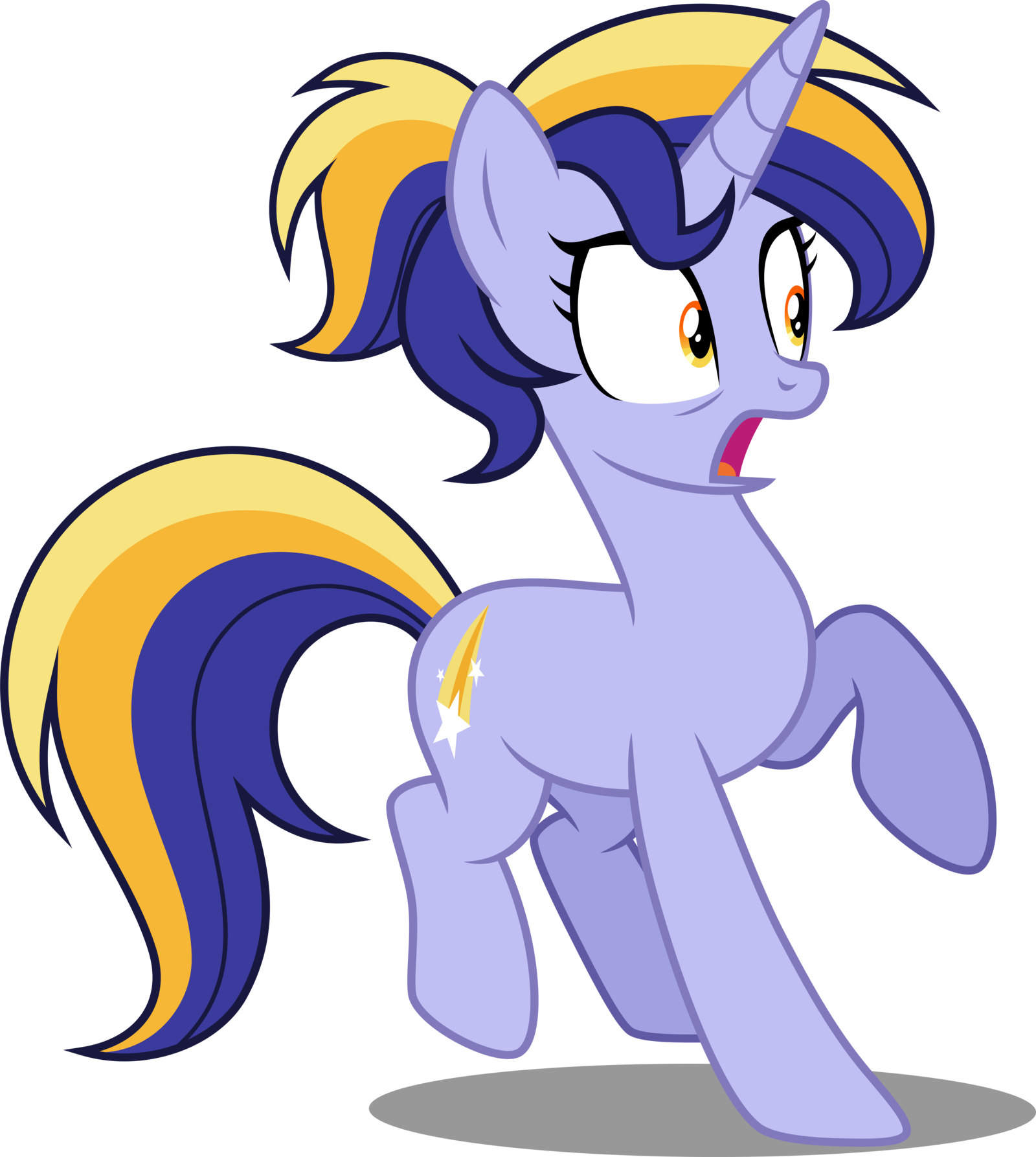 Night Star Shocked By Decprincess Night Star Shocked Clipart (1600x1786), Png Download