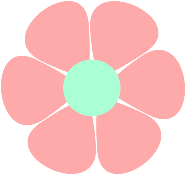 Flowerpower Clip Art At Clker - Png Download (600x564), Png Download