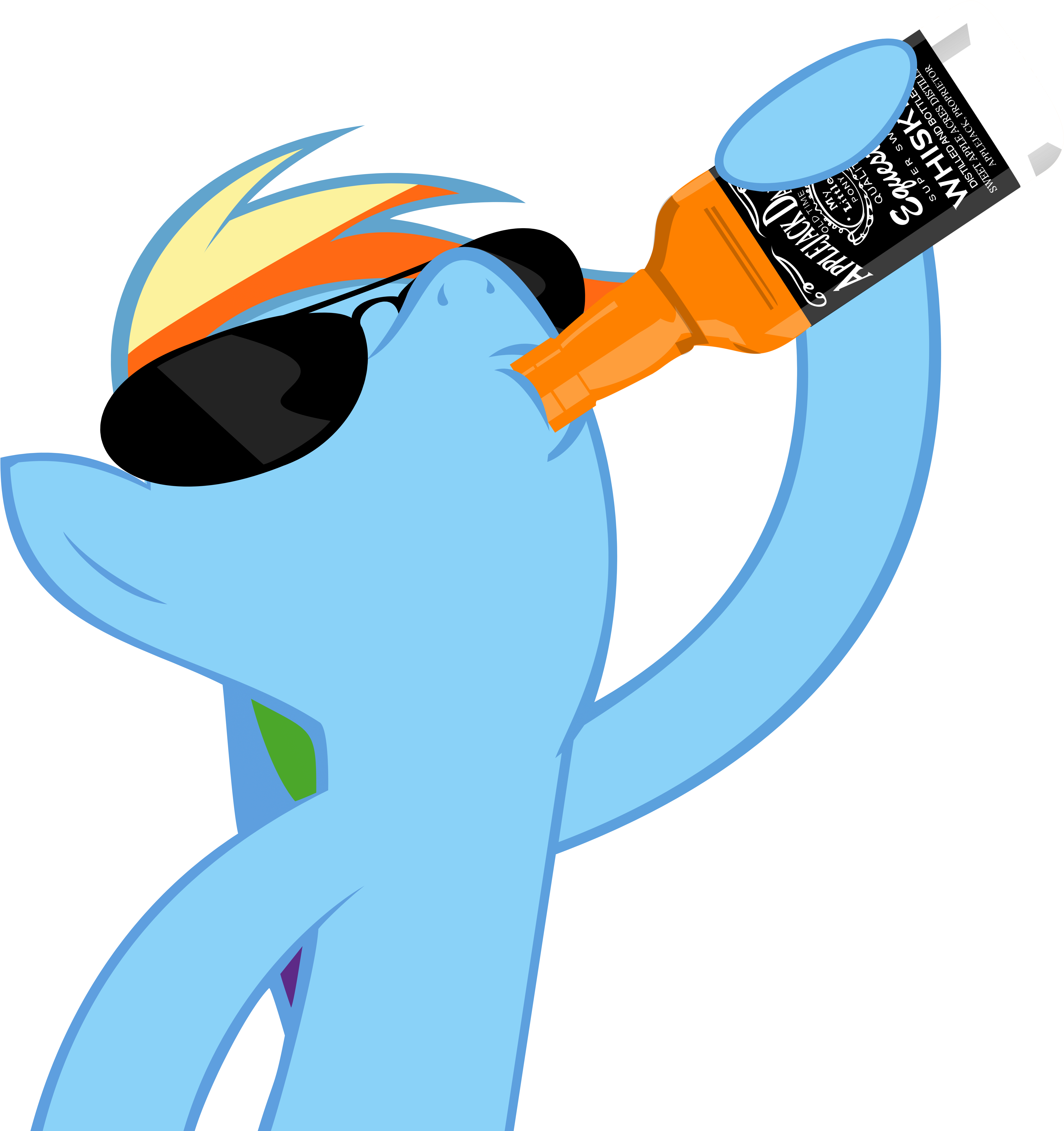 Time Pon Qual Uper Ack, Pr Rainbow Dash Applejack Vertebrate Clipart (8000x6000), Png Download