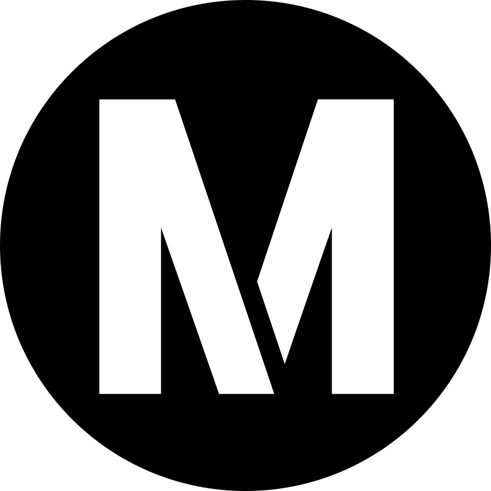 Metro Logo Svg Png Free Download Comments Clipart (980x980), Png Download