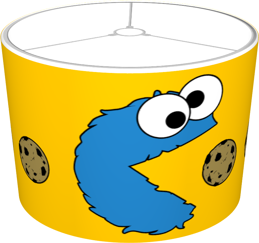 Cookie Monster Pacman Clipart (1348x1032), Png Download
