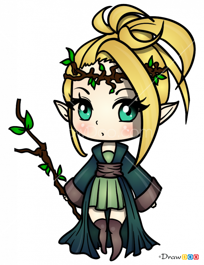 How To Draw Elf Clipart (665x863), Png Download