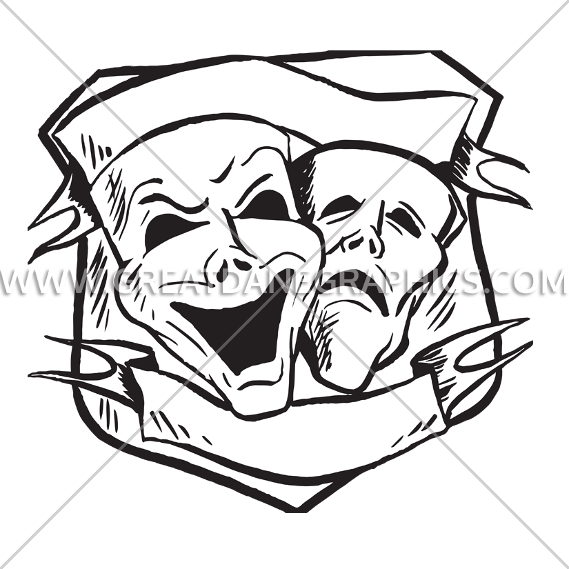 Clip Art Royalty Free Download Theater Masks Production - Png Download (825x825), Png Download