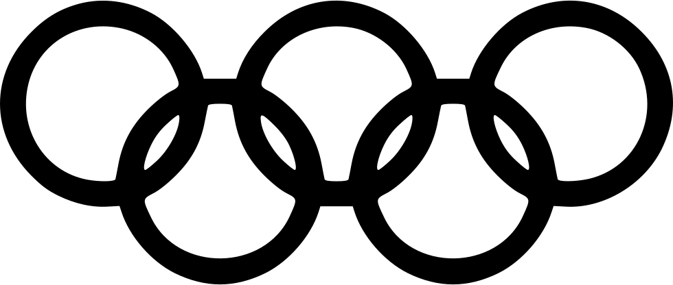 Olympic Rings Rubber Stamp Clipart (600x600), Png Download