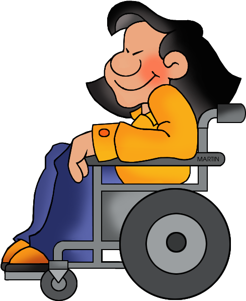 Wheel Chair Clipart (511x648), Png Download