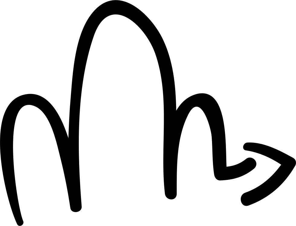 Scribble Right Arrow Comments Clipart (980x750), Png Download