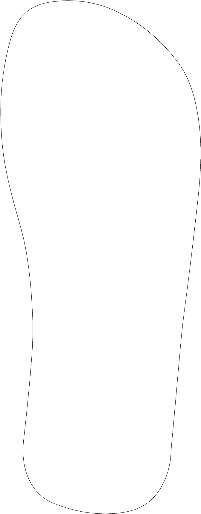 Personalized Flip Flop Sandals Clipart (738x1786), Png Download