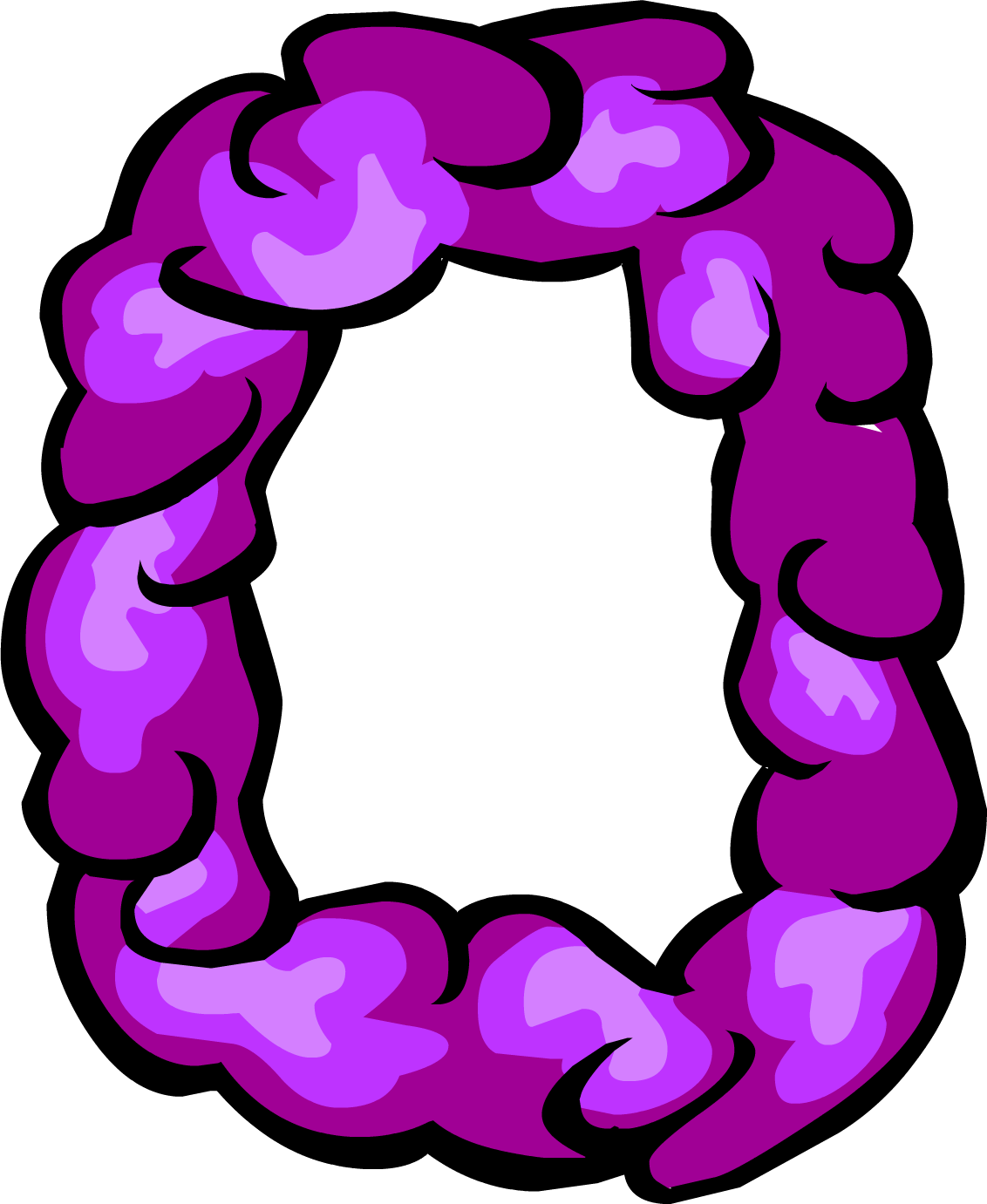 Club Penguin Blue Lei Clipart (1132x1381), Png Download