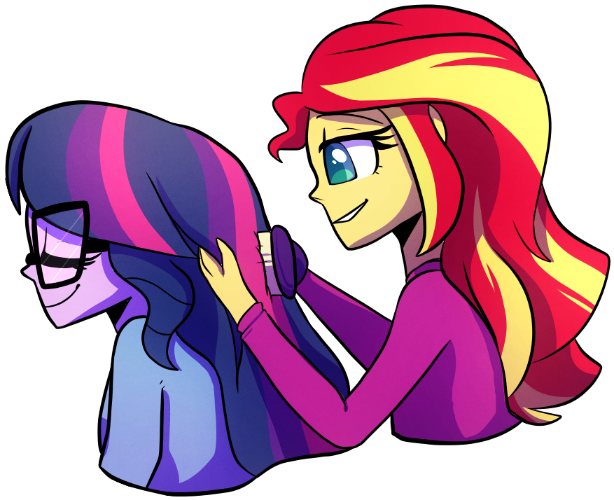 Little-tweenframes, Brushing, Bust, Clothes, Colored Clipart (1000x1000), Png Download