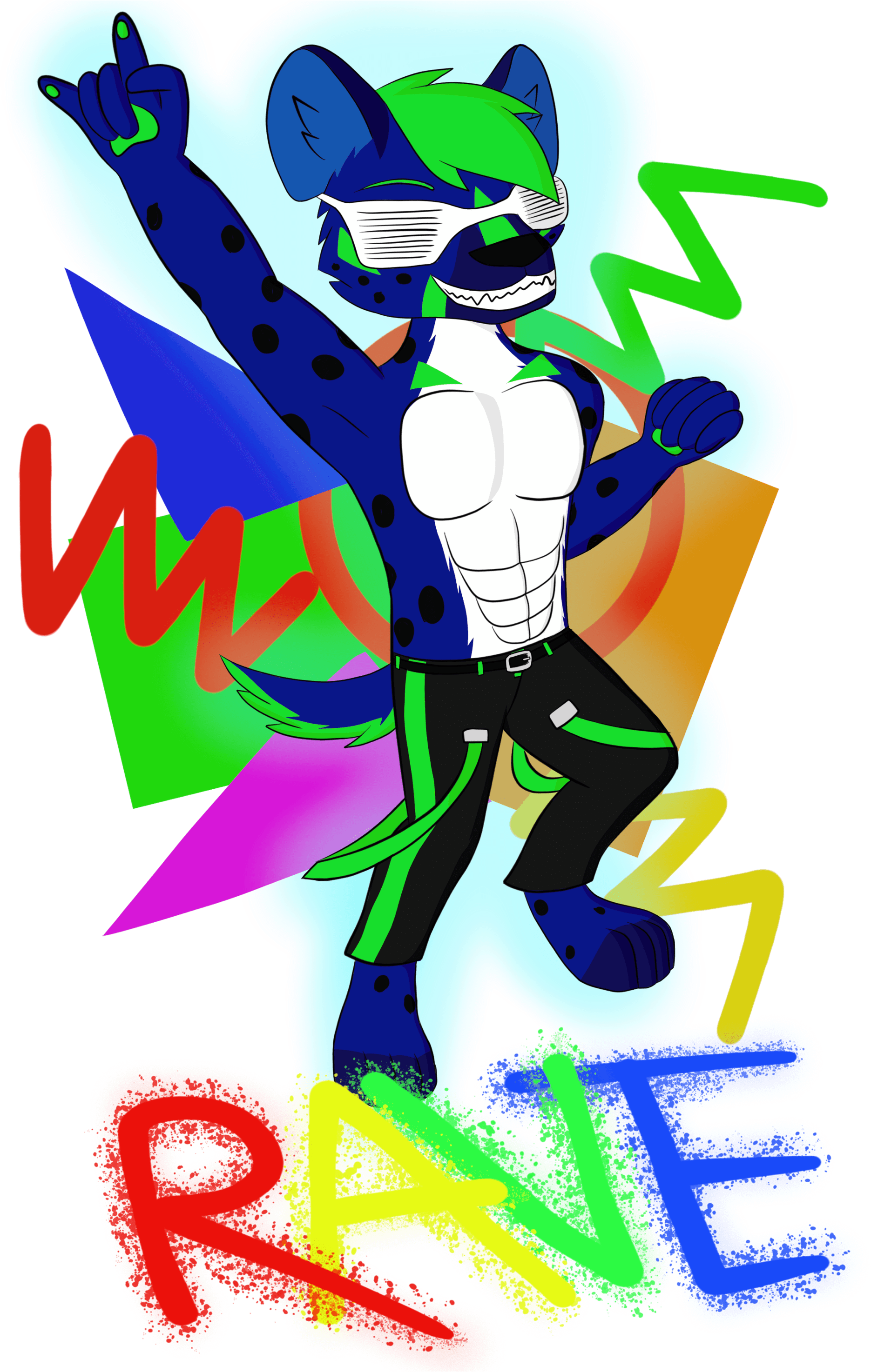 Raving Hyena Clipart (2200x3000), Png Download