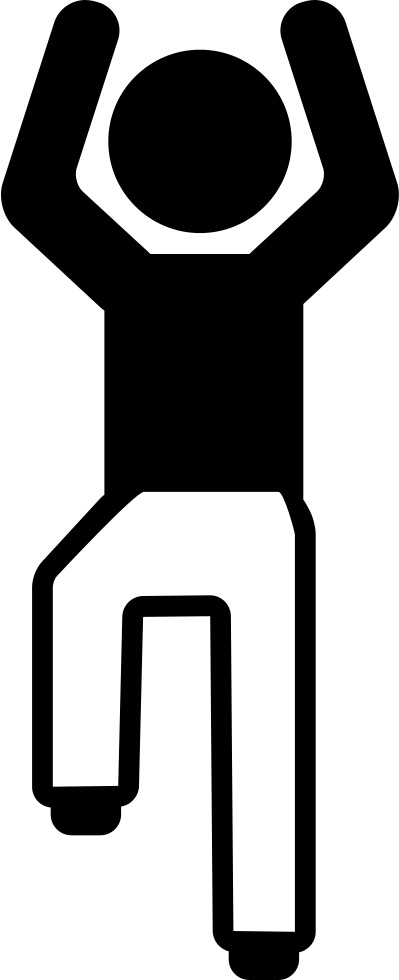 Boy Flexing Arms And One Leg Comments Clipart (399x980), Png Download