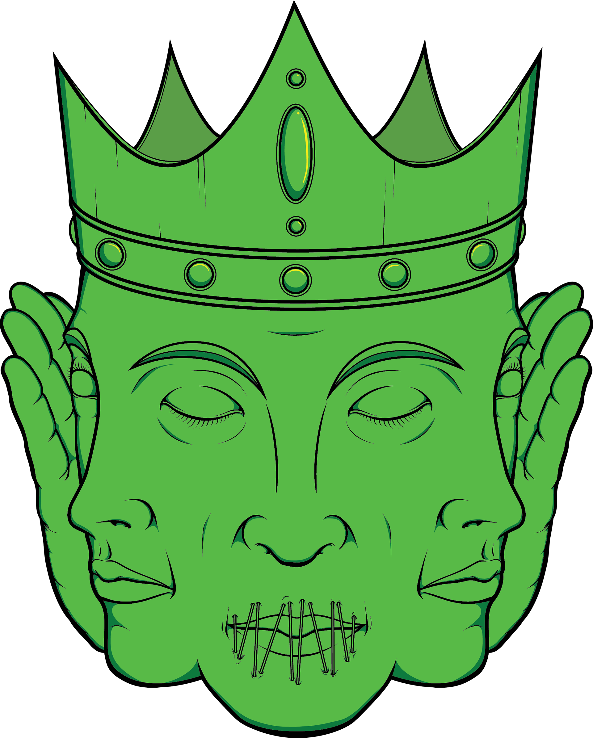 "see No Evil, Hear No Evil, Speak No Evil" Clipart (1920x2390), Png Download