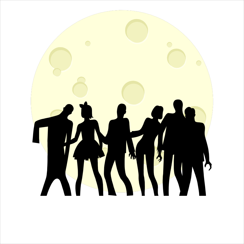 Moonlight Zombies - Hoodie Clipart (1024x1024), Png Download