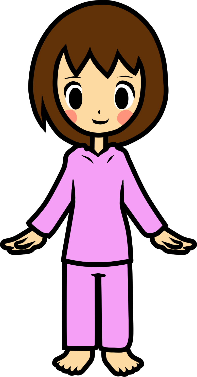 Kids In Jpg - Pajama Girl Rhythm Heaven Clipart (777x1483), Png Download