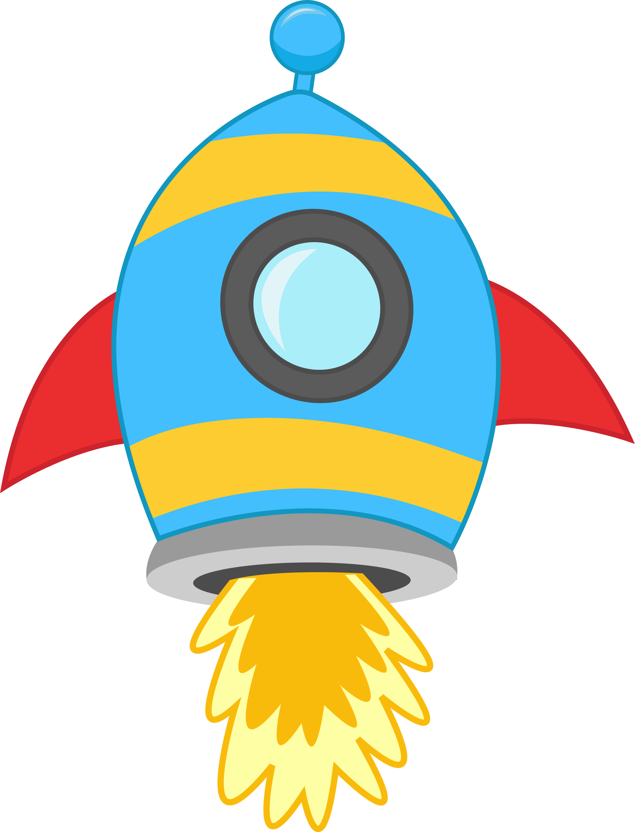 Galaxy Clipart Rocket Ship - Dibujos De Astronautas Color Png Transparent Png (2073x2718), Png Download
