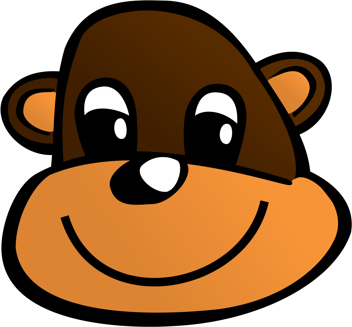 Sailor Monkey Without Hat - Cartoon Monkey Head Clipart (1126x1024), Png Download