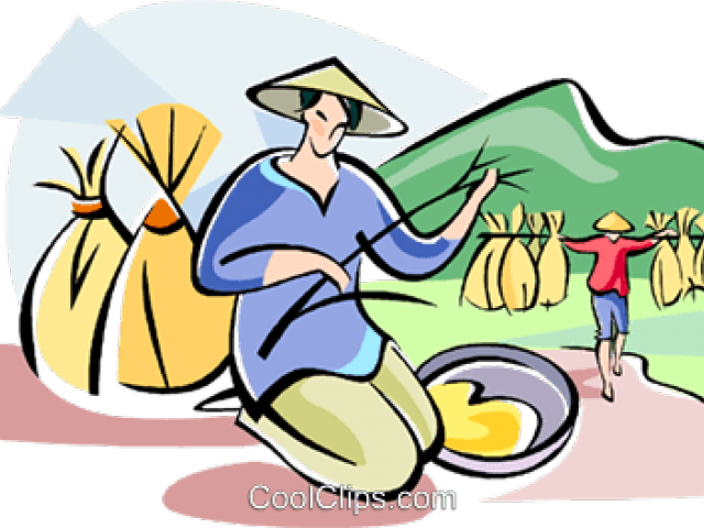 Farmer Huge Freebie Download For Powerpoint - Chinese Farmer Clipart - Png Download (640x480), Png Download