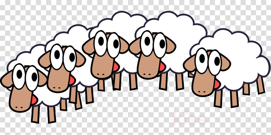 Download Herd Of Sheep Clipart Sheep Herd Clip Art - Herd Of Sheep Clip Art - Png Download (900x450), Png Download