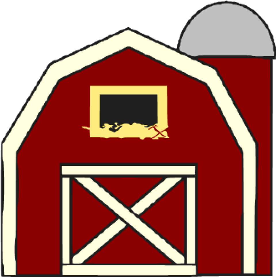 Barn Clipart Free Barn Clipart At Getdrawings Free - Red Barn Door Clip Art - Png Download (1024x1024), Png Download