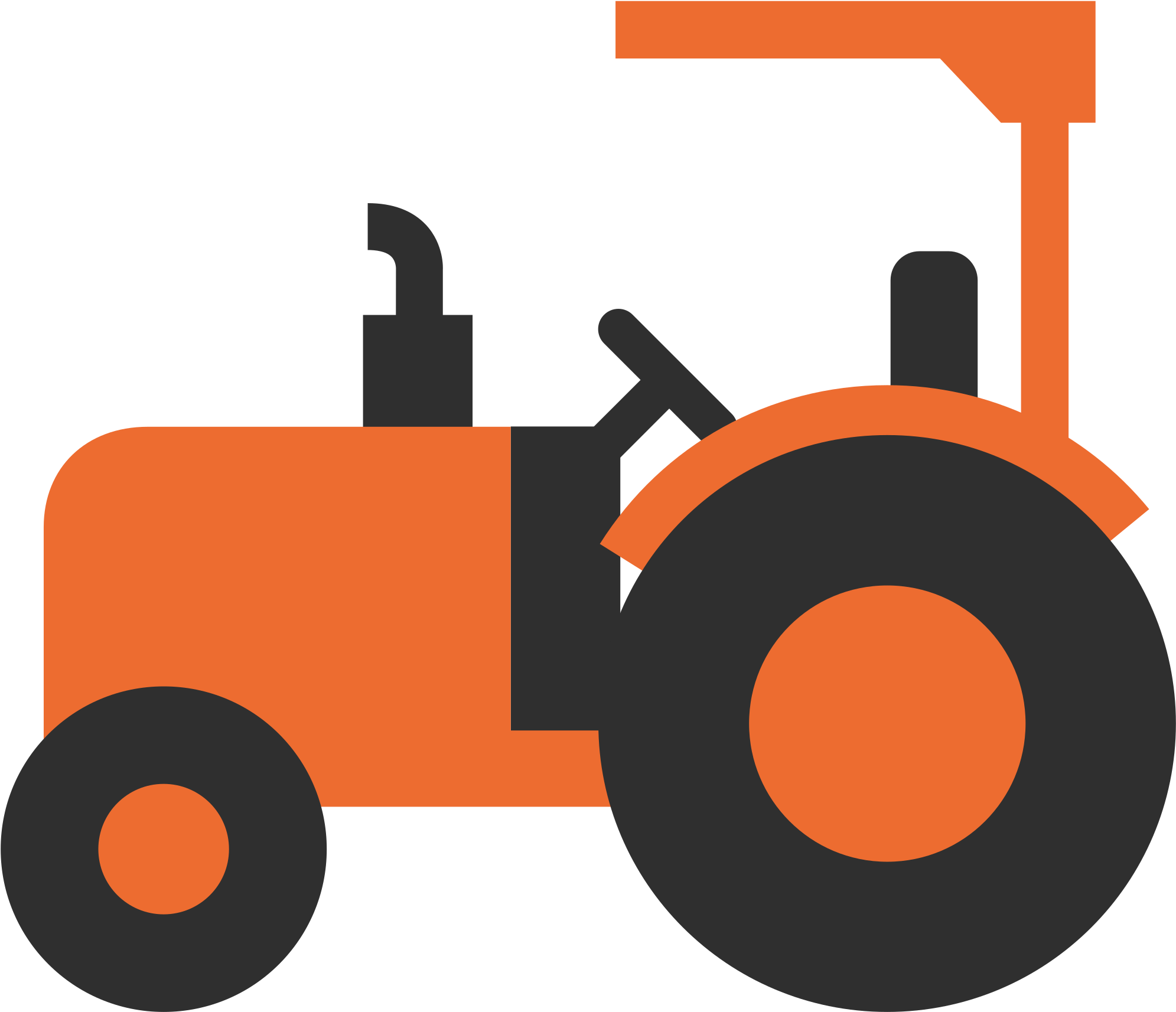 Stars Clipart Images And Hd Wallpapers - Orange Tractor Clip Art - Png Download (2000x2000), Png Download