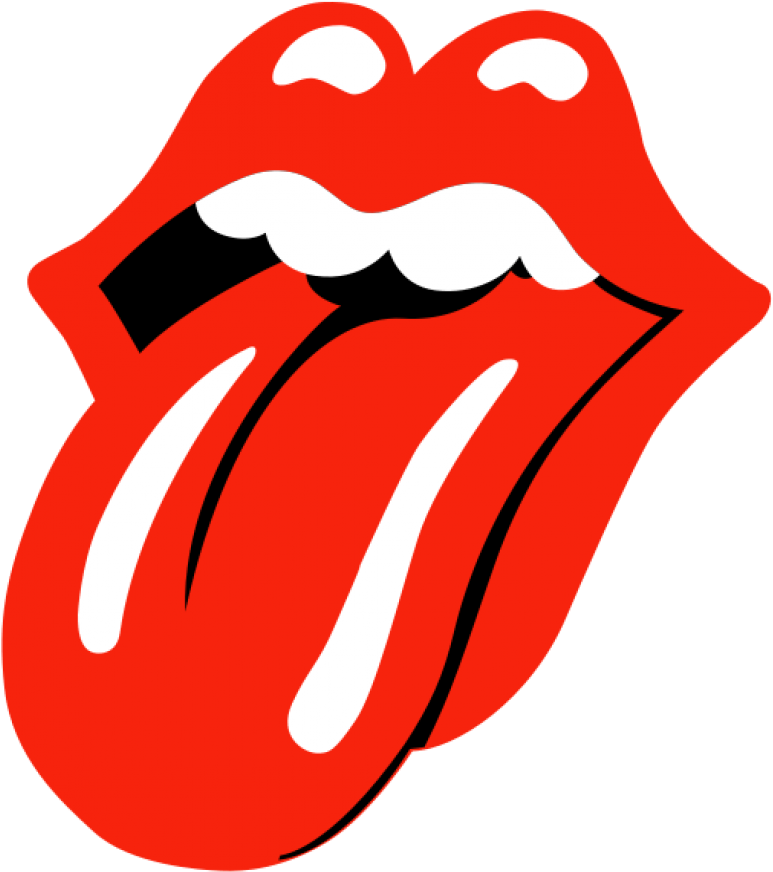 Lips Clipart Turquoise - Rolling Stones Band Logo - Png Download (523x599), Png Download