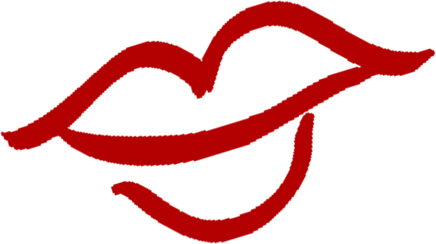 Red Lips - Portable Network Graphics Clipart (877x490), Png Download
