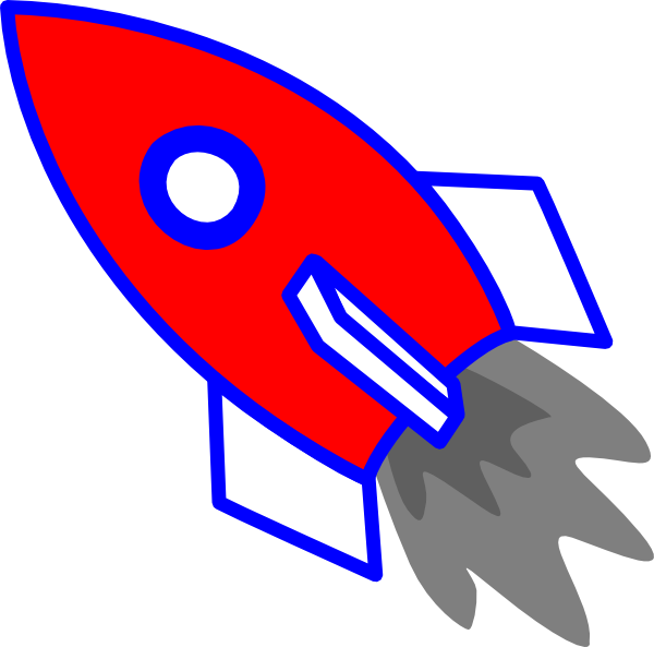 Nave Espacial Roja Dibujo Clipart (600x593), Png Download
