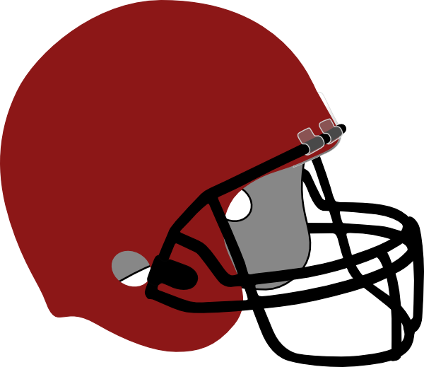 Collection Of Red Football Helmet Clipart High Quality, - Maroon Football Helmet Clip Art - Png Download (600x519), Png Download